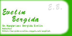 evelin bergida business card